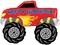Monster Truck 4 x 4 Big Wheel Racing Party Mylar Foil Helium Balloon,40"